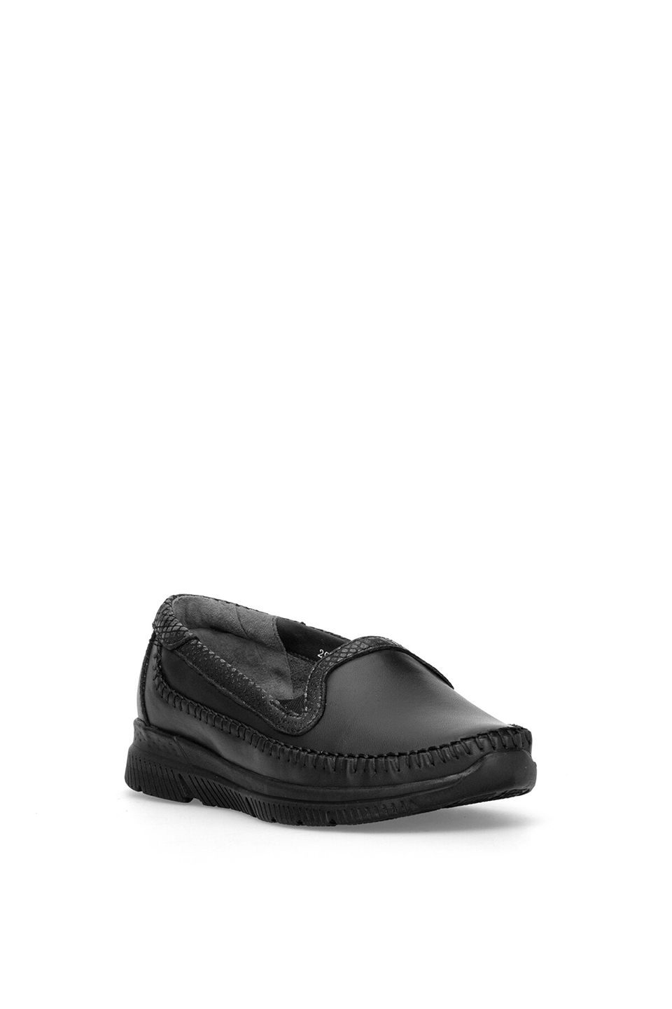 Forelli 29423 Laden-G Kadın Hakiki Deri Casual Ayakkabı Siyah