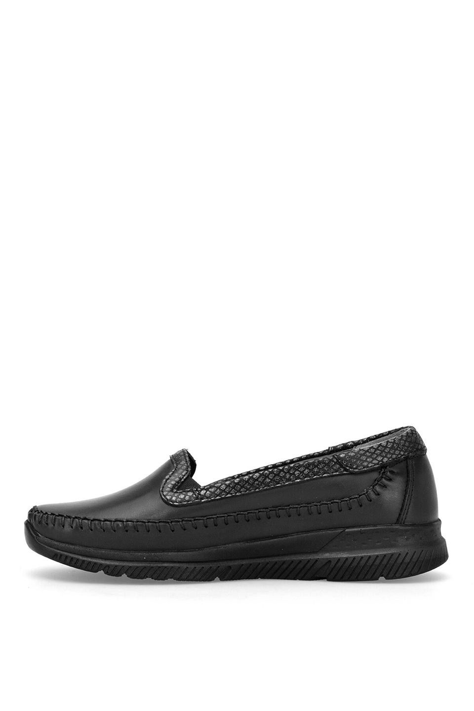 Forelli 29423 Laden-G Kadın Hakiki Deri Casual Ayakkabı Siyah