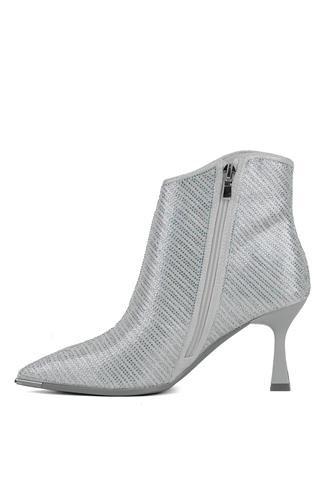 Guja 24K430-1 Kadın Topuklu Abiye Bot Gümüş