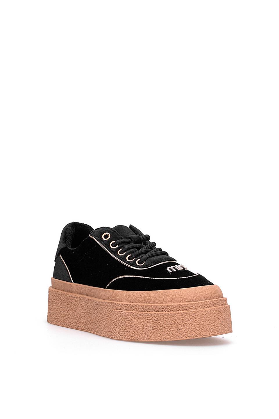 Guja 25K330 Kadın Hakiki Deri Klasik Sneaker Siyah