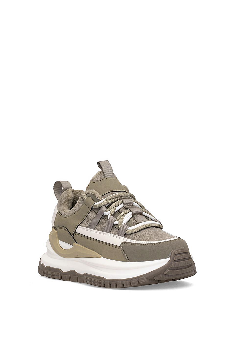 Guja 25K331 Kadın Hakiki Deri Klasik Sneaker Yeşil