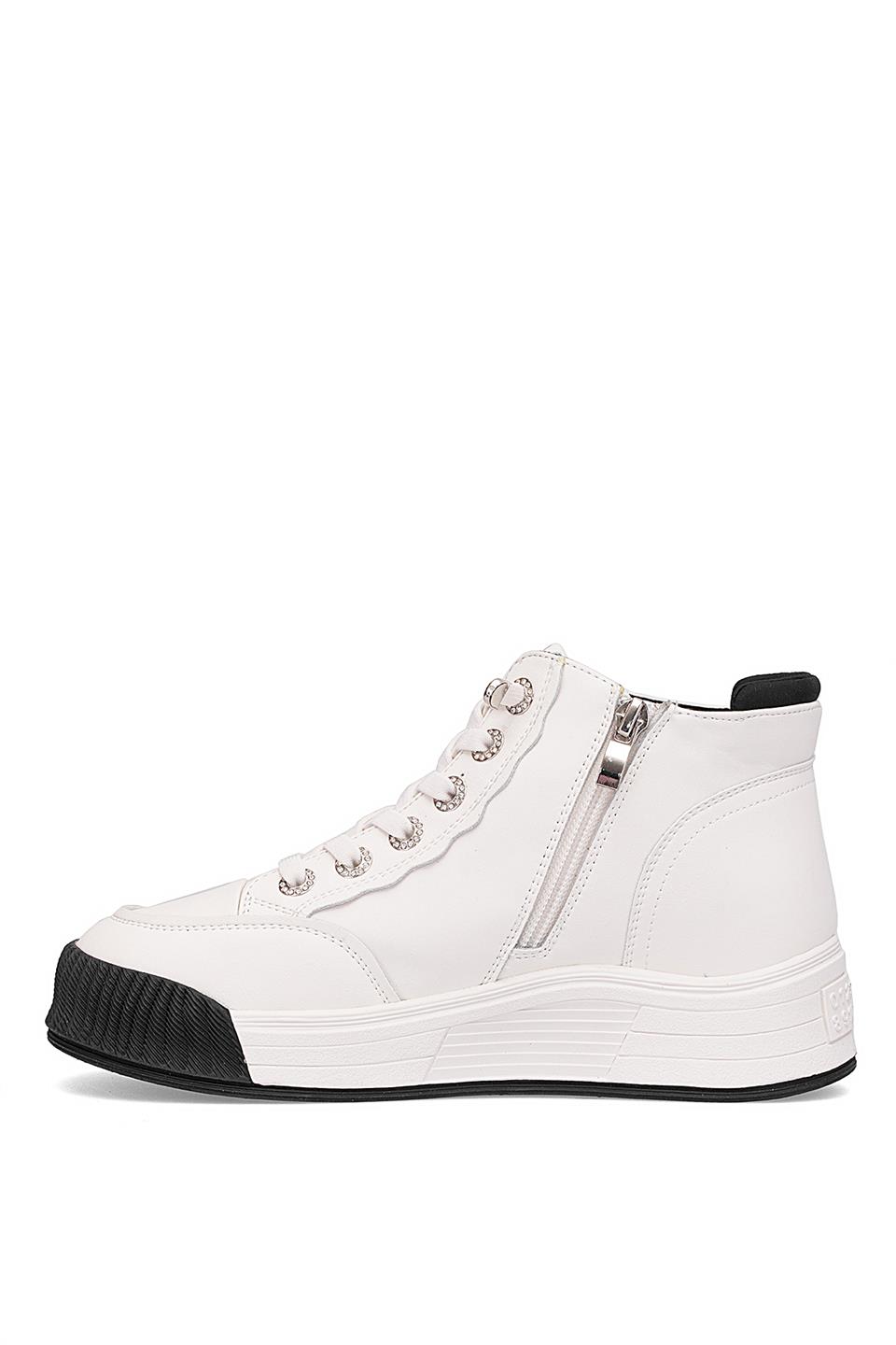 Guja 25K334 Kadın Hakiki Deri Sneaker Bot Siyah