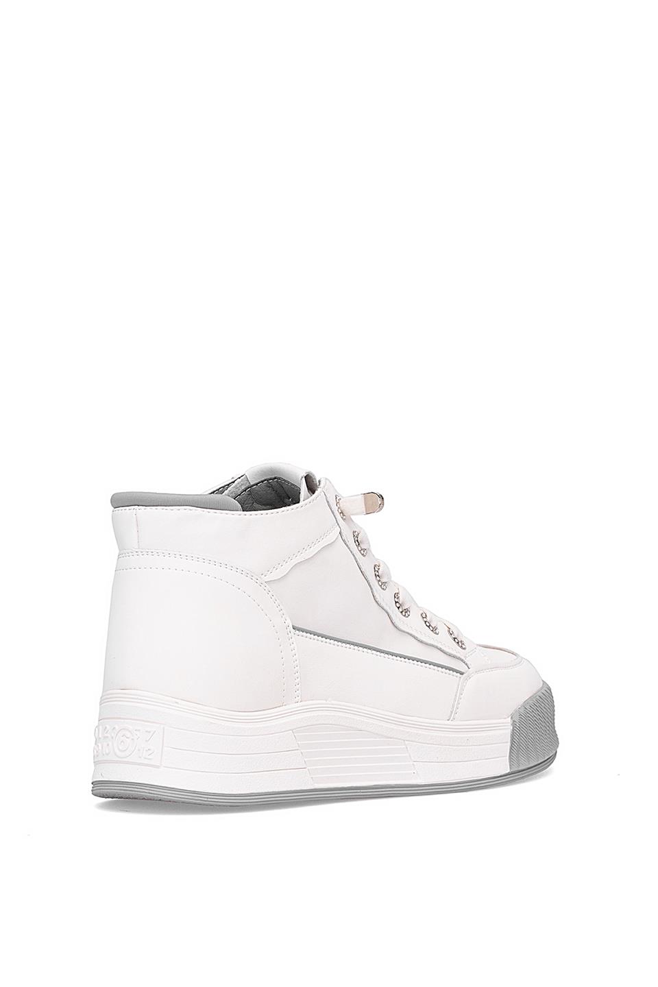 Guja 25K334 Kadın Hakiki Deri Sneaker Bot Gri