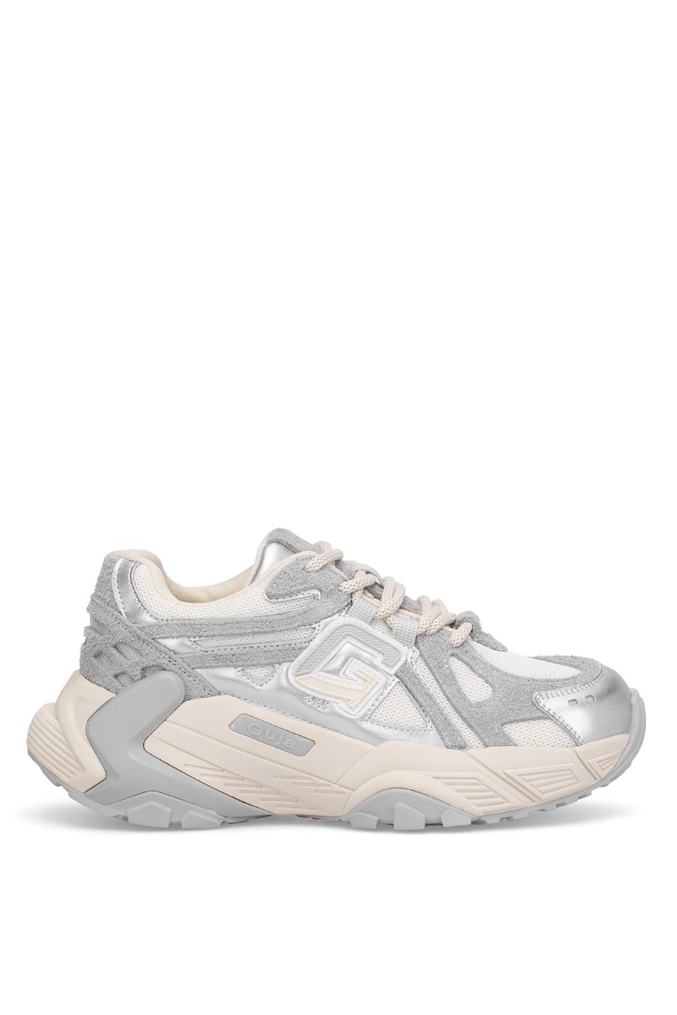 Guja 25K366 Kadın Hakiki Deri Klasik Sneaker Gri