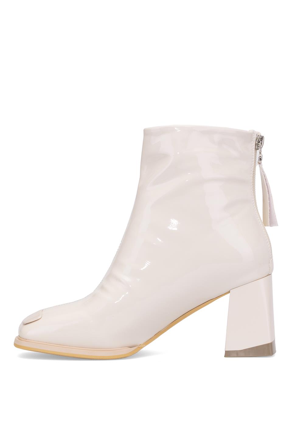 Guja 25K415-1 Kadın Hakiki Deri Topuklu Bot Bej