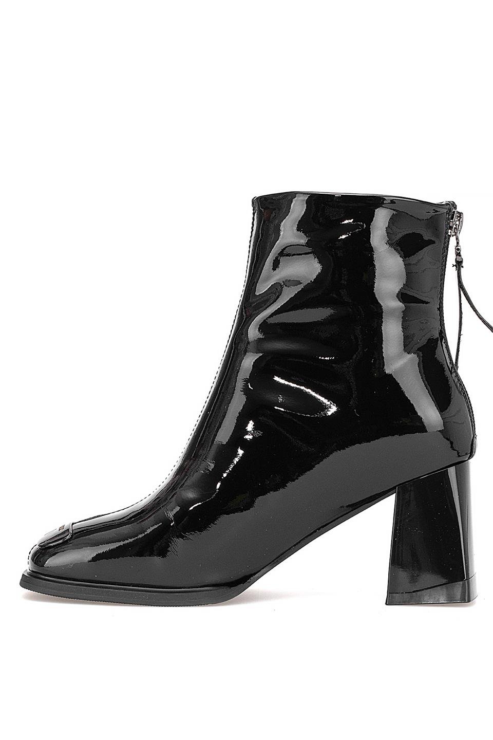 Guja 25K415-1 Kadın Hakiki Deri Topuklu Bot Siyah