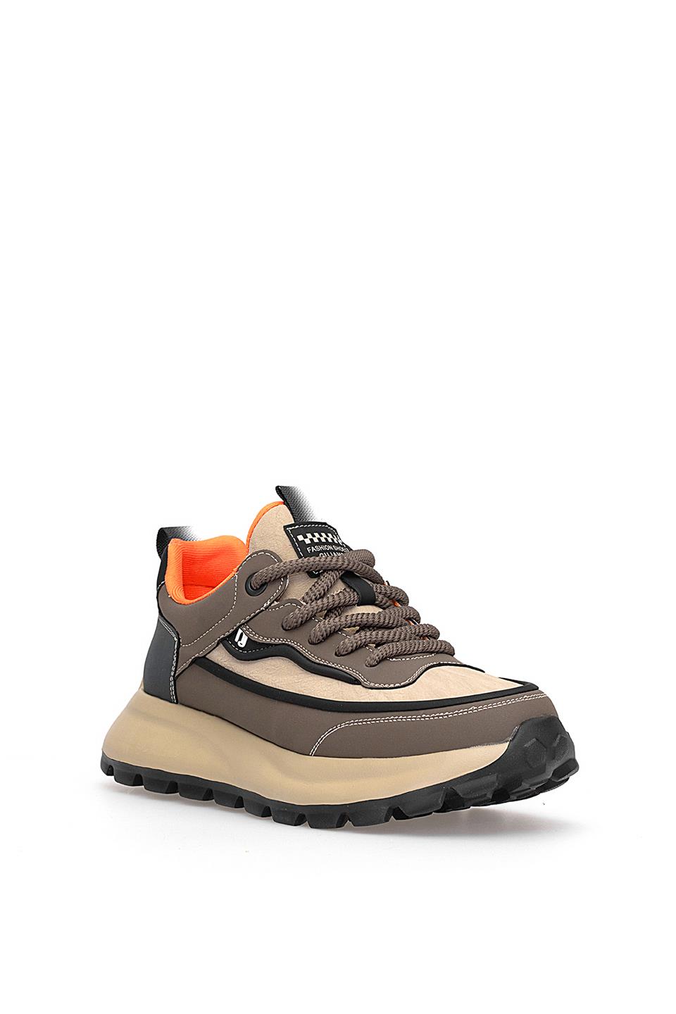 Guja 25K501-1 Erkek Hakiki Deri Sneaker Kahverengi