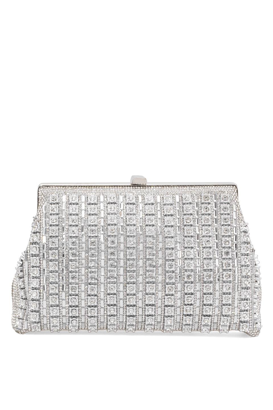 Guja 25KC1292 Kadın Taşlı Abiye Çanta Gümüş