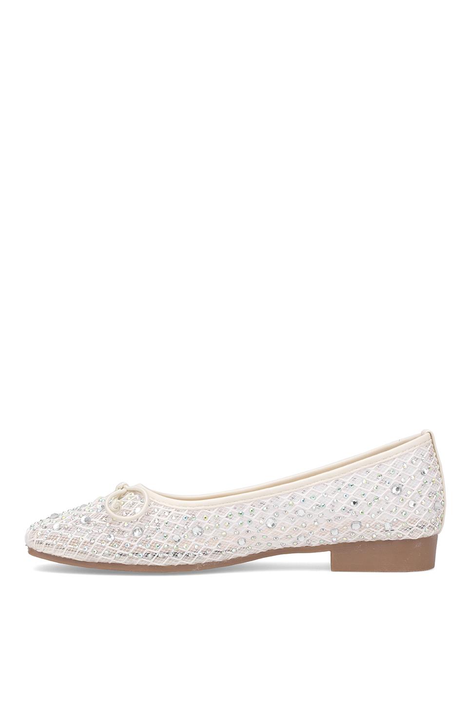 Guja 25Y179 Kadın Taşlı Babet Bej