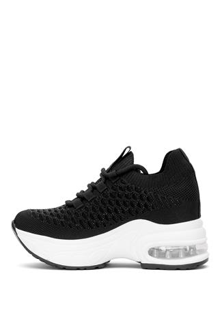 Guja 25Y300-22 Kadın Taşlı Yürüyüş Ayakkabısı Siyah