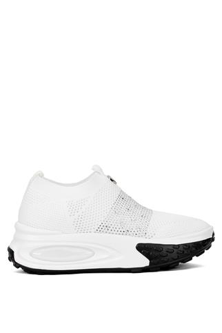 Guja 25Y305-4 Kadın Taşlı Yürüyüş Ayakkabısı Beyaz