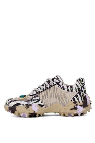 Guja 25Y338 Kadın Taşlı Yürüyüş Ayakkabısı Bej