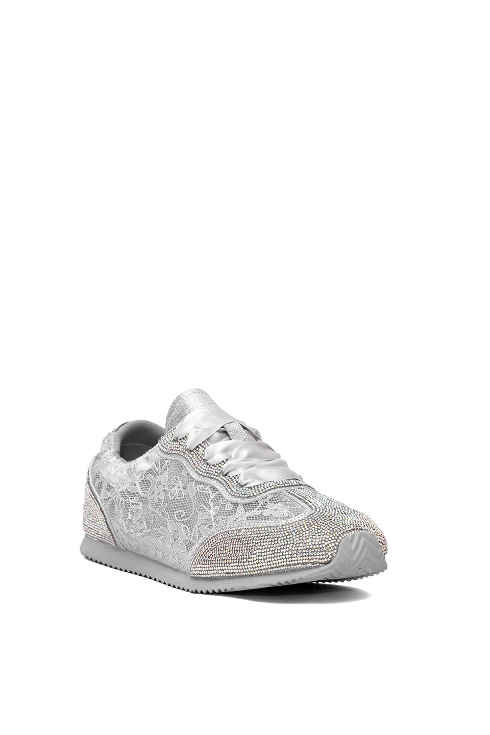 Guja 25Y487 Kadın Taşlı Casual Ayakkabı Gümüş