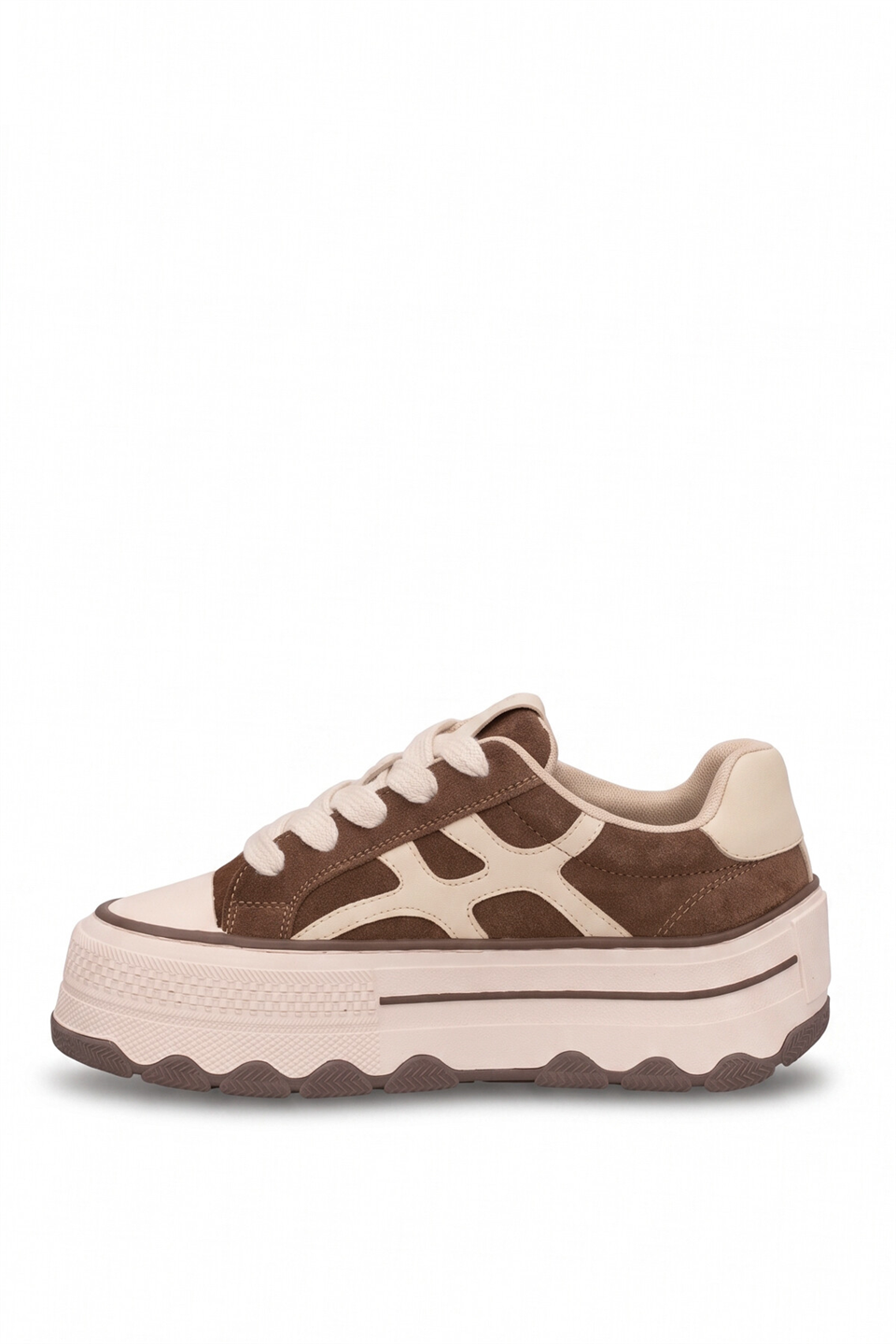 Guja 26BLG366 Kadın Hakiki Deri Klasik Sneaker Camel