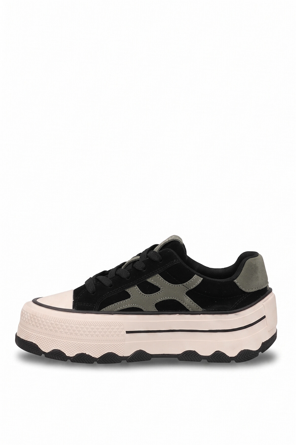 Guja 26BLG366 Kadın Hakiki Deri Klasik Sneaker Siyah