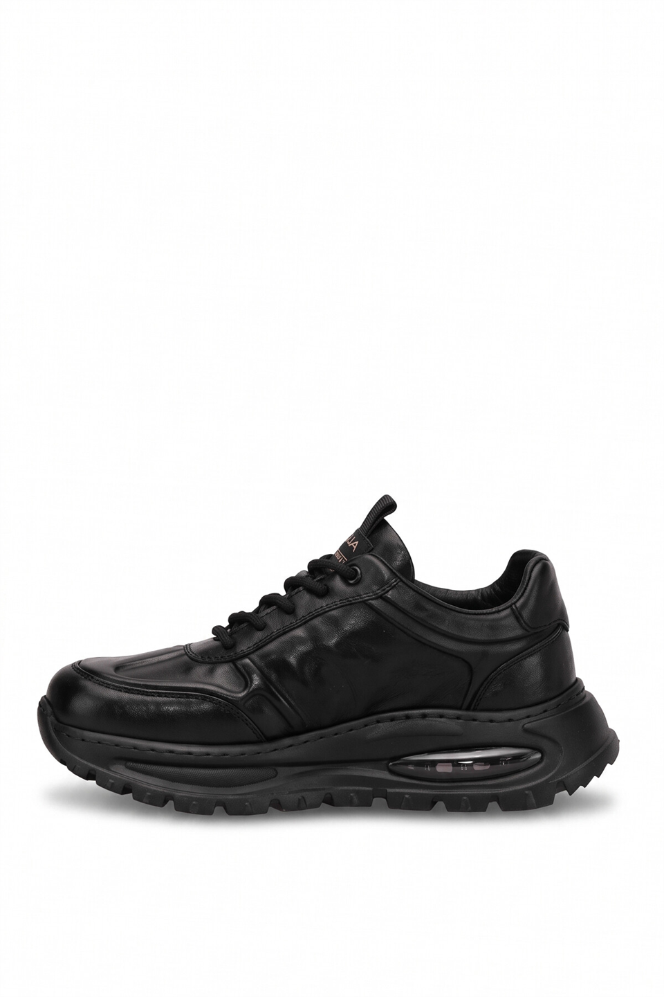 Guja 26BLG548-1 Erkek Hakiki Deri Klasik Sneaker Siyah