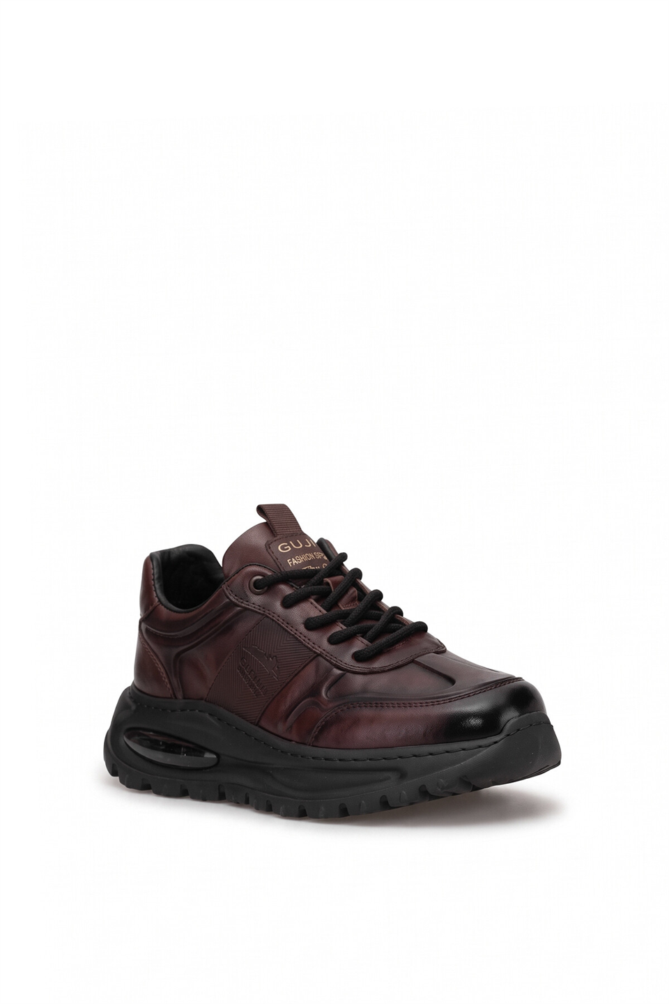 Guja 26BLG548-1 Erkek Hakiki Deri Klasik Sneaker Kahve