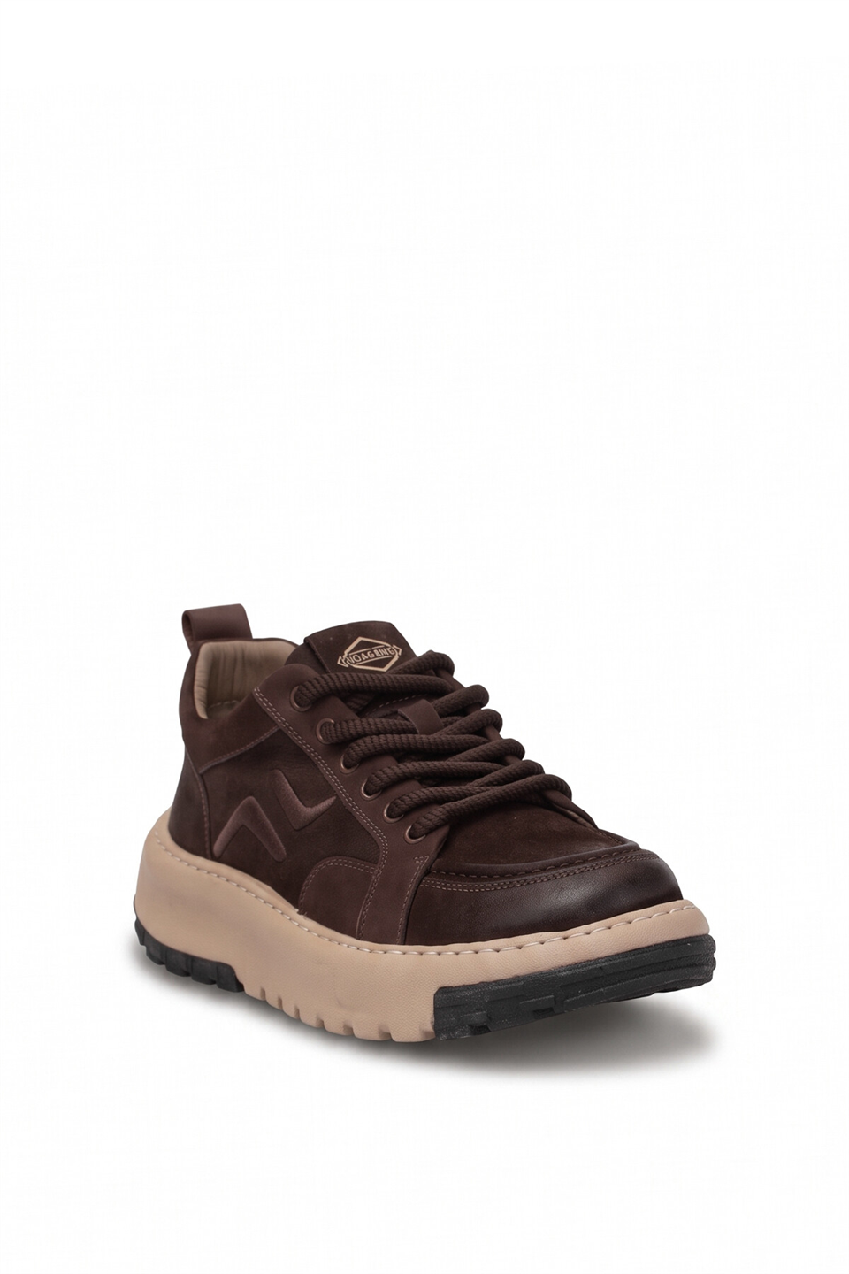 Guja 26BLG552 Erkek Hakiki Nubuk Deri Klasik Sneaker Kahverengi