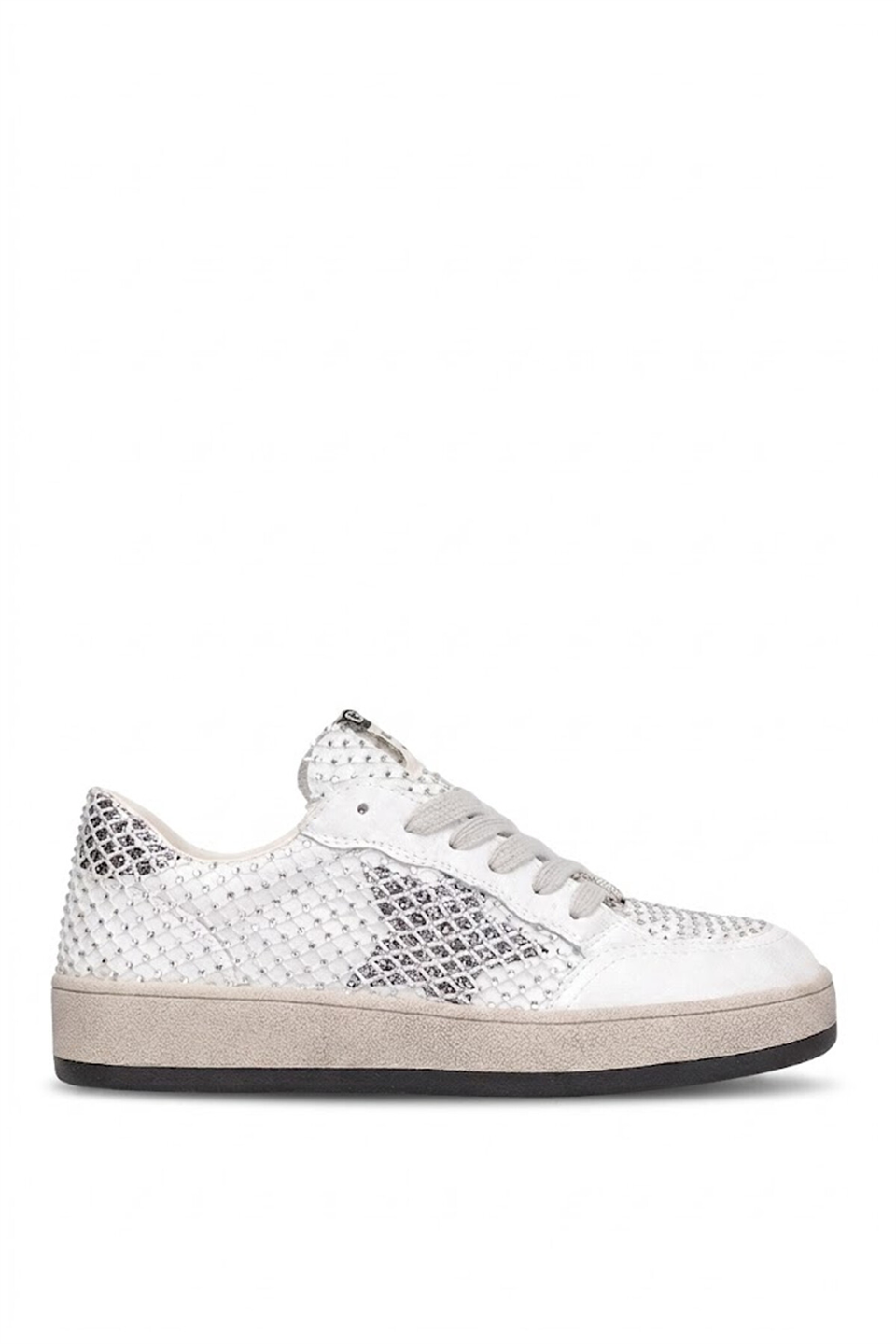Guja 26Y374 Kadın Hakiki Deri Klasik Sneaker Gümüş