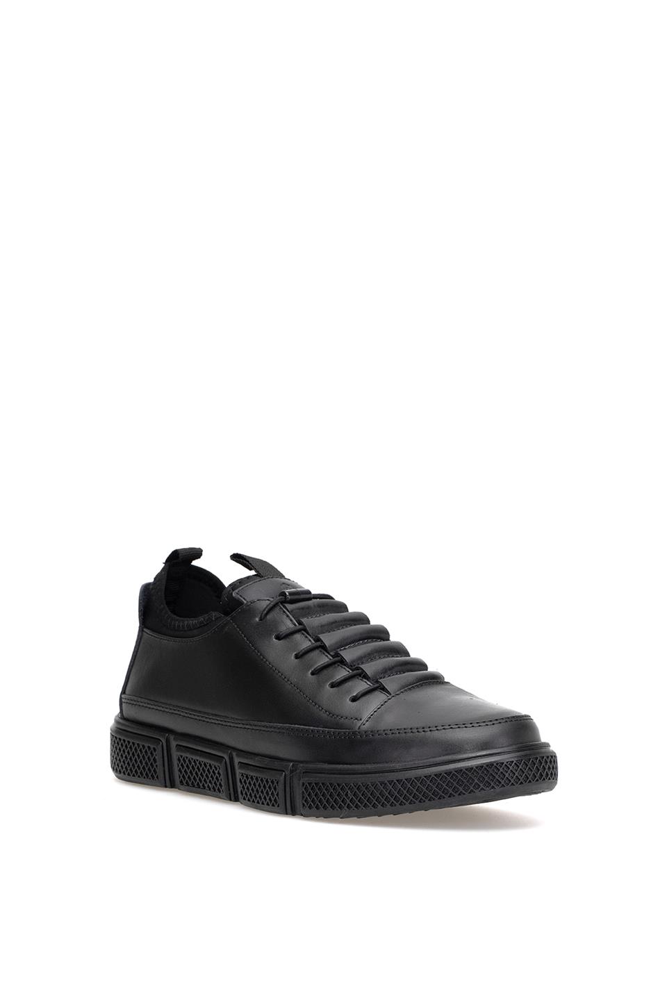 Hammer Jack 102 20650-M Madrid Erkek Hakiki Deri Casual Ayakkabı Siyah