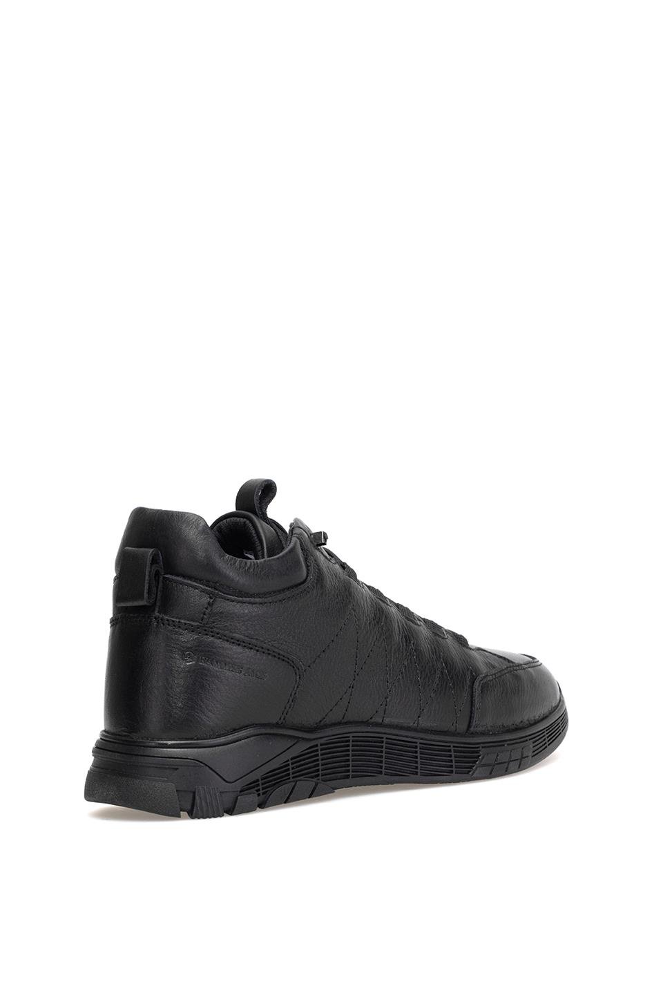 Hammer Jack 102 22650-M Strande Erkek Hakiki Deri Düz Bot Siyah