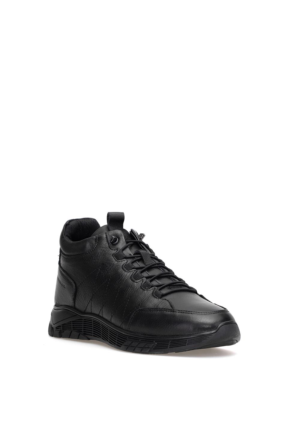 Hammer Jack 102 22650-M Strande Erkek Hakiki Deri Düz Bot Siyah