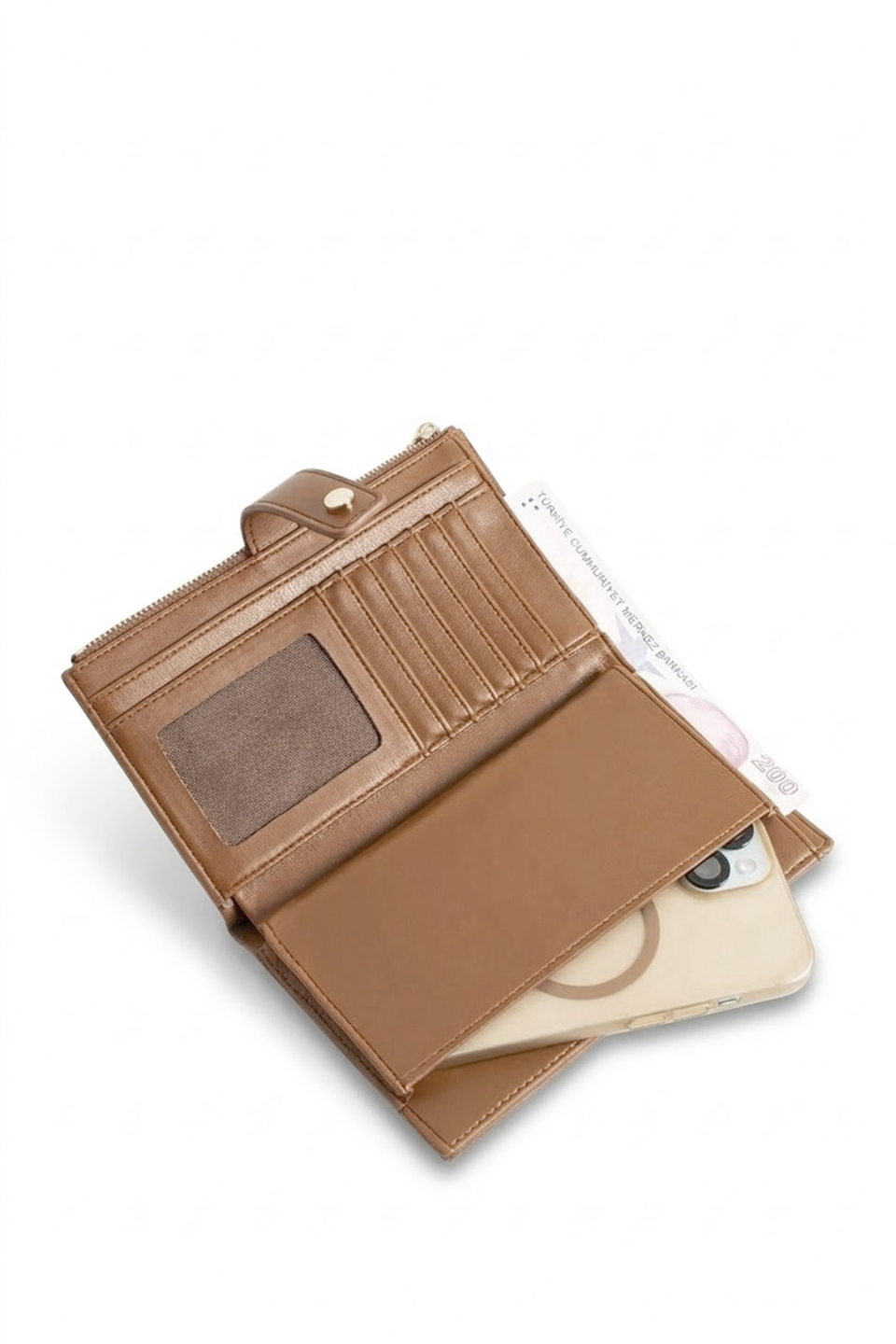 Jacquline CLCZ049C Kadın Cüzdan Camel