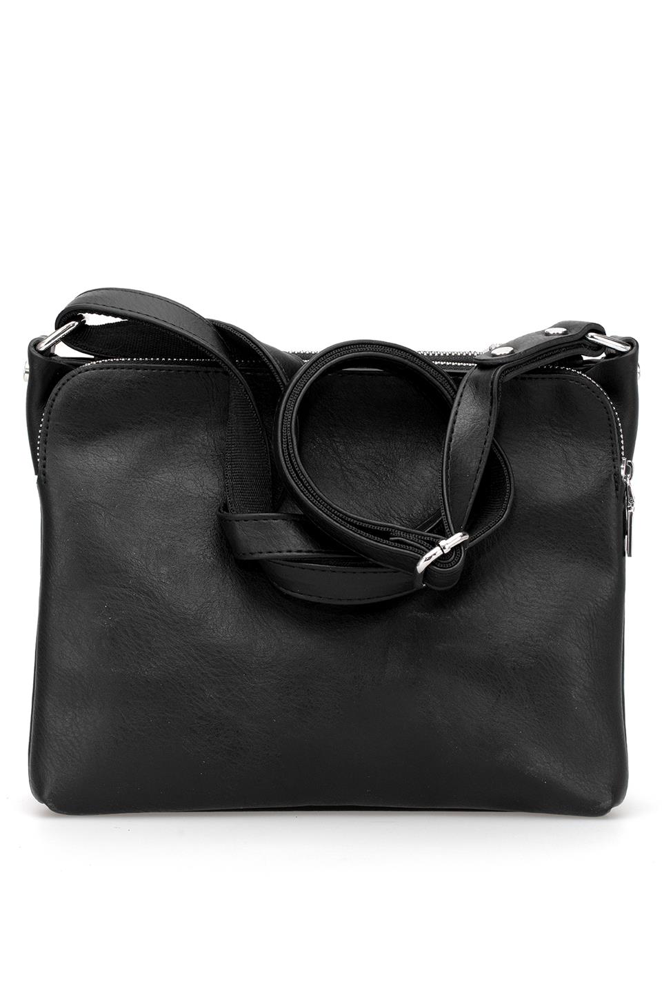 Jacquline CLIM332-7C Kadın Omuz Çantası Siyah