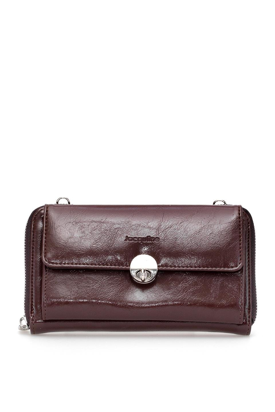 Jacquline CLIM598C Kadın El Çantası Kahverengi