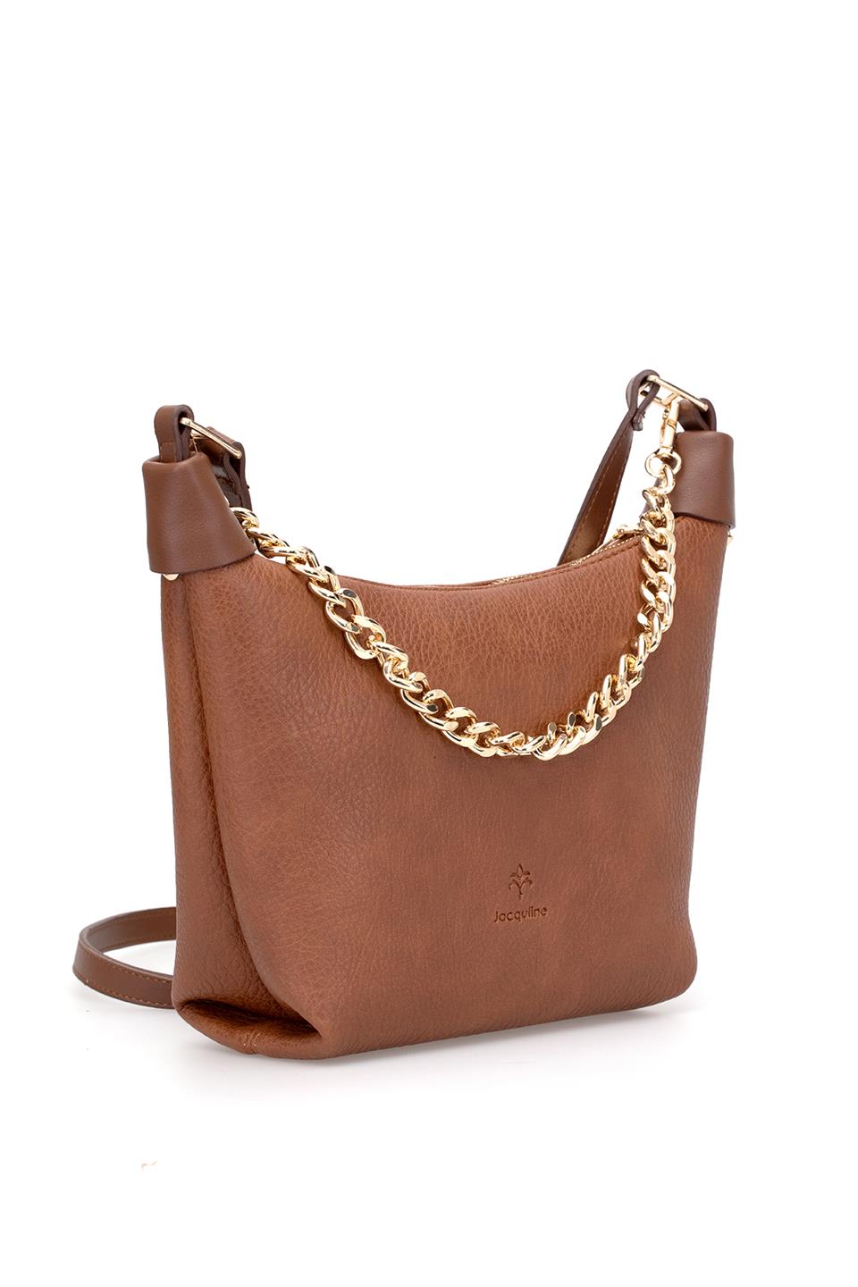 Jacquline CLIM600C Kadın Omuz Çantası Taba
