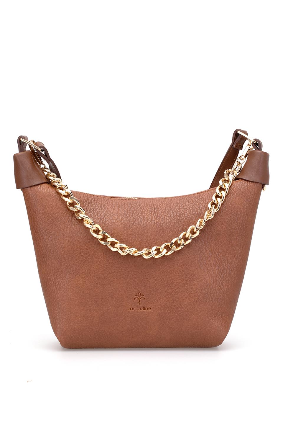 Jacquline CLIM600C Kadın Omuz Çantası Taba