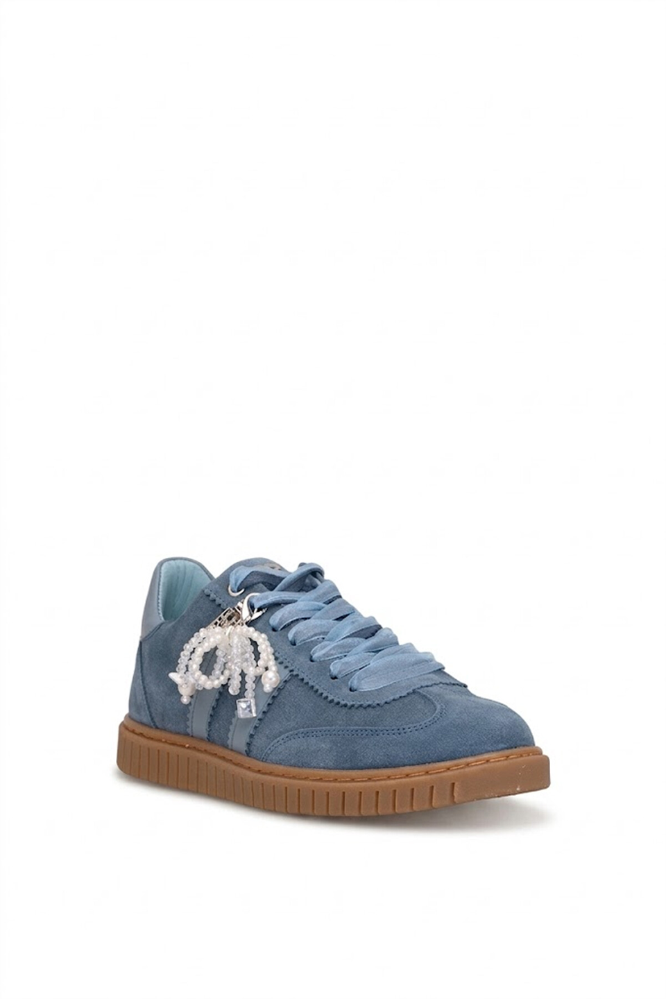 John Richardo 1187 Kadın Hakiki Deri Klasik Sneaker Lacivert