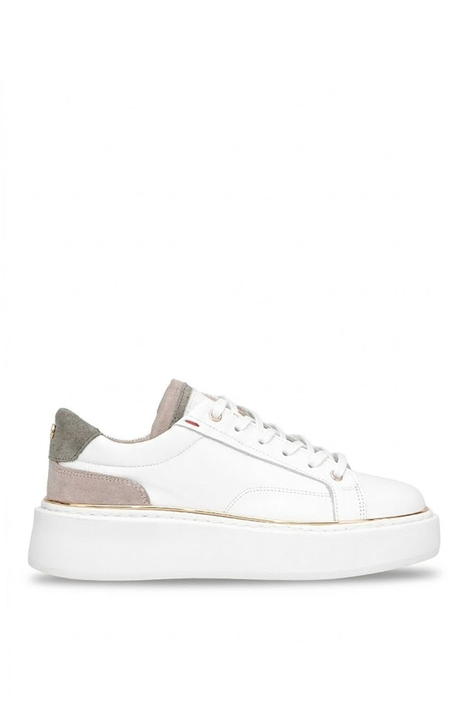John Richardo 1247 Kadın Hakiki Deri Klasik Sneaker Beyaz