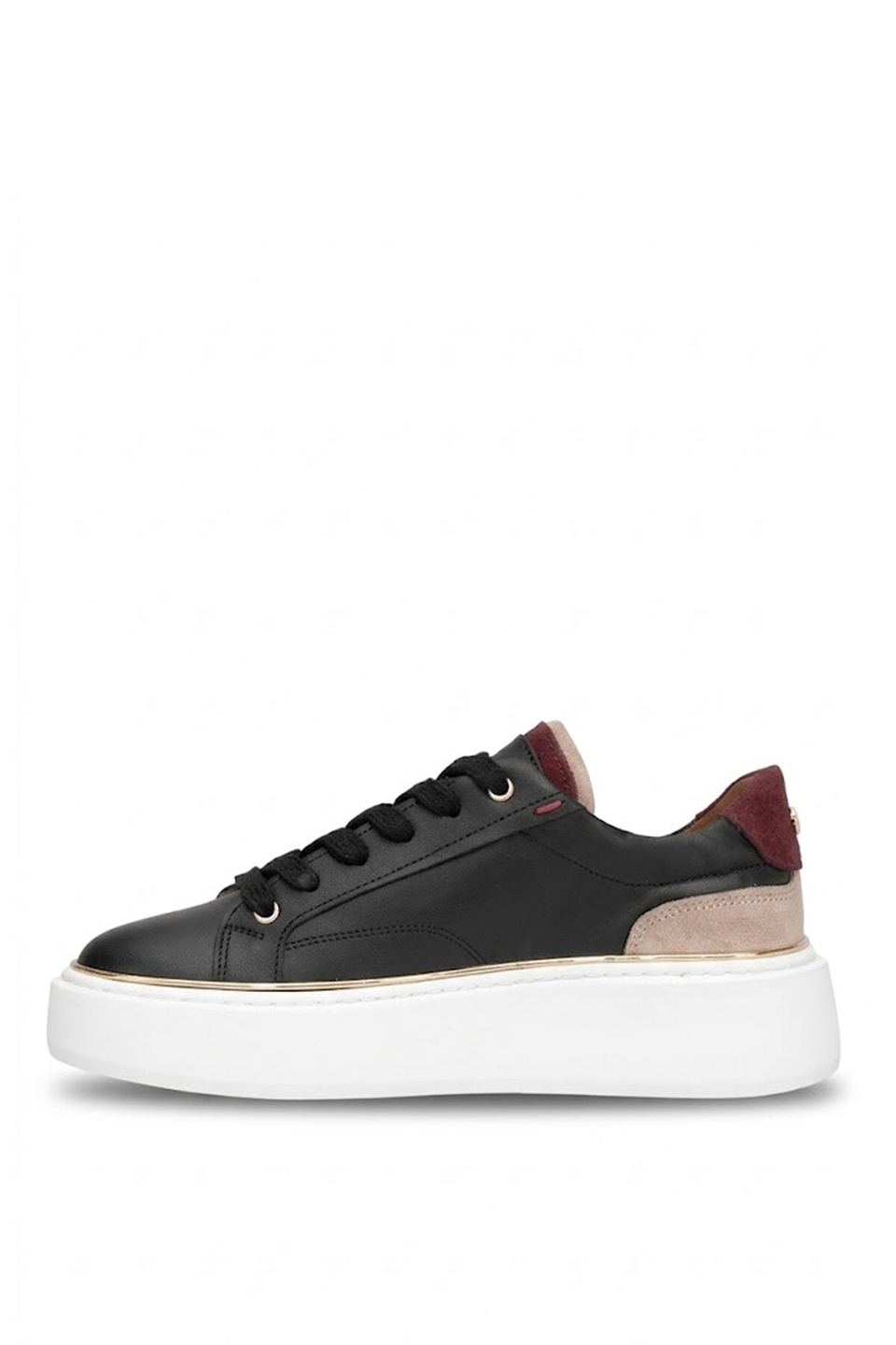 John Richardo 1247 Kadın Hakiki Deri Klasik Sneaker Siyah