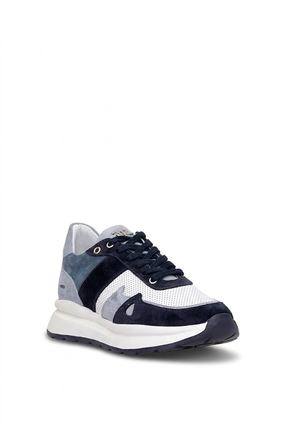 John Richardo 1248 Kadın Hakiki Deri Klasik Sneaker Lacivert