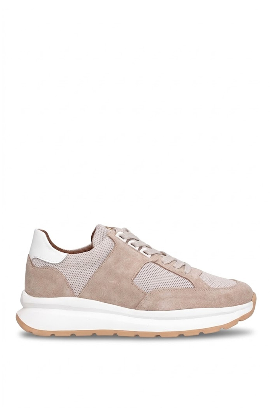 John Richardo 24298 Erkek Hakiki Deri Klasik Sneaker Bej