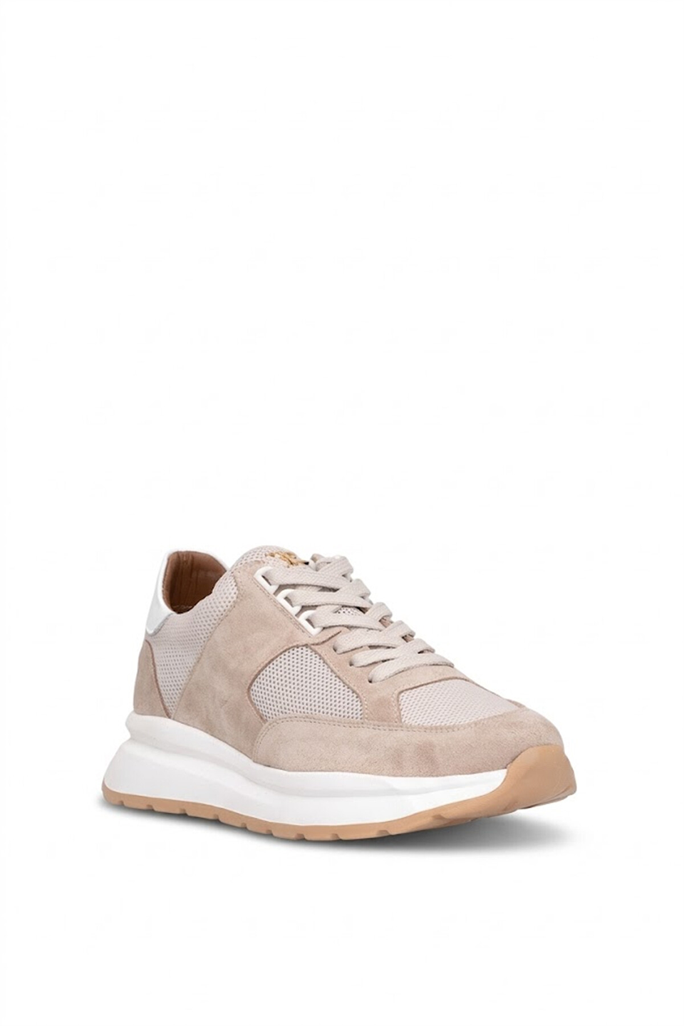 John Richardo 24298 Erkek Hakiki Deri Klasik Sneaker Bej