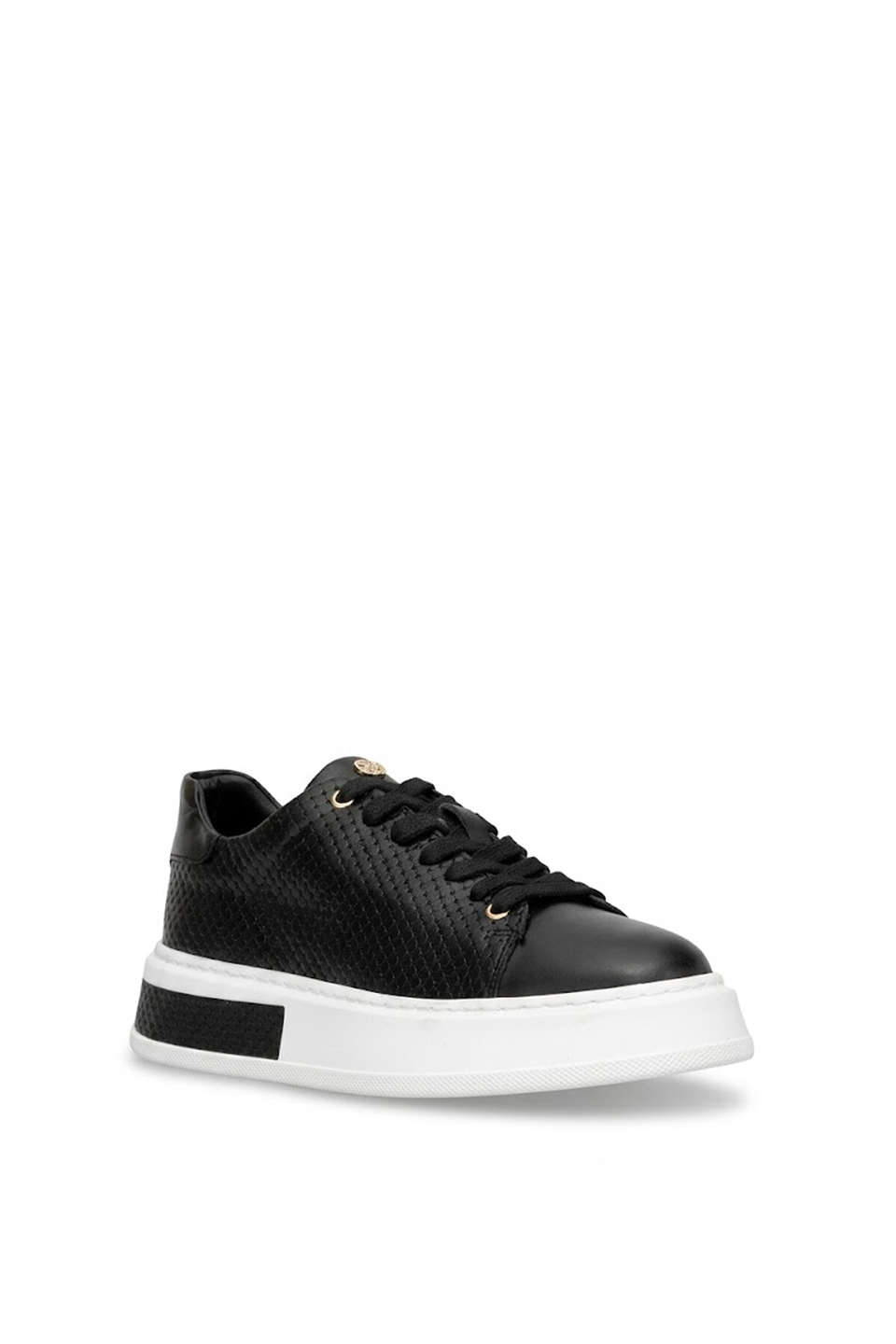 John Richardo 24408 Erkek Hakiki Deri Klasik Sneaker Siyah