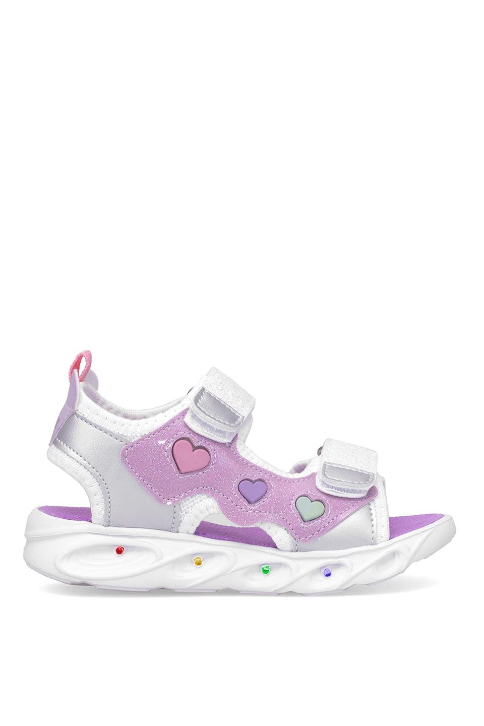 Kinetix 102005896 5M Asran P 5FX Kız Çocuk Düz Sandalet Gümüş