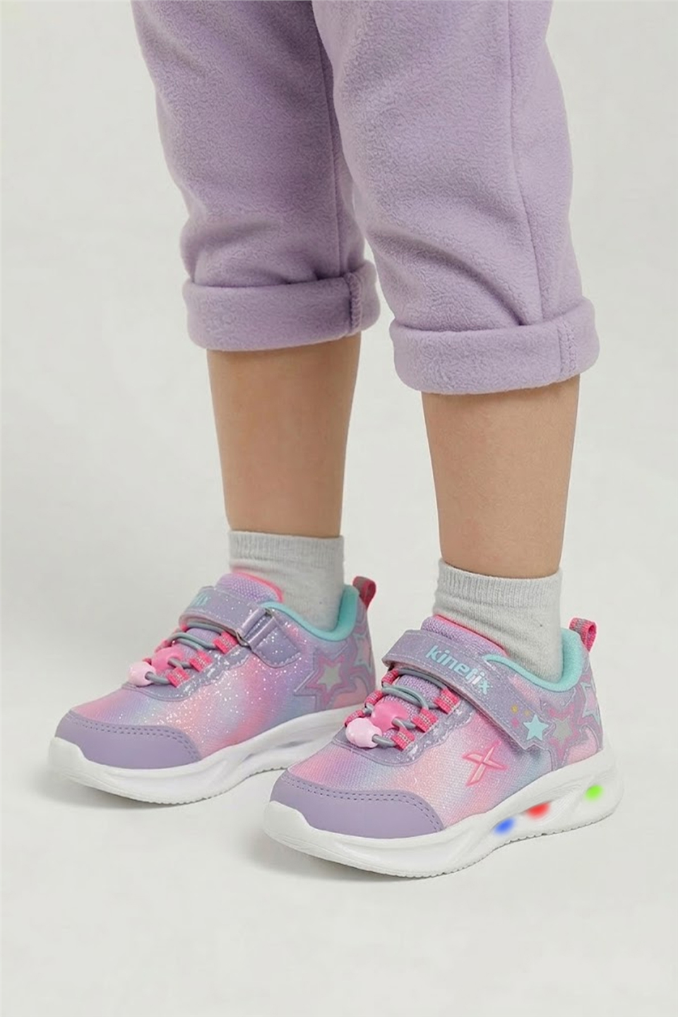 Kinetix 102067129 6P Ramela Girl B 6FX Kız Çocuk Işıklı Yürüyüş Ayakkabısı Lila