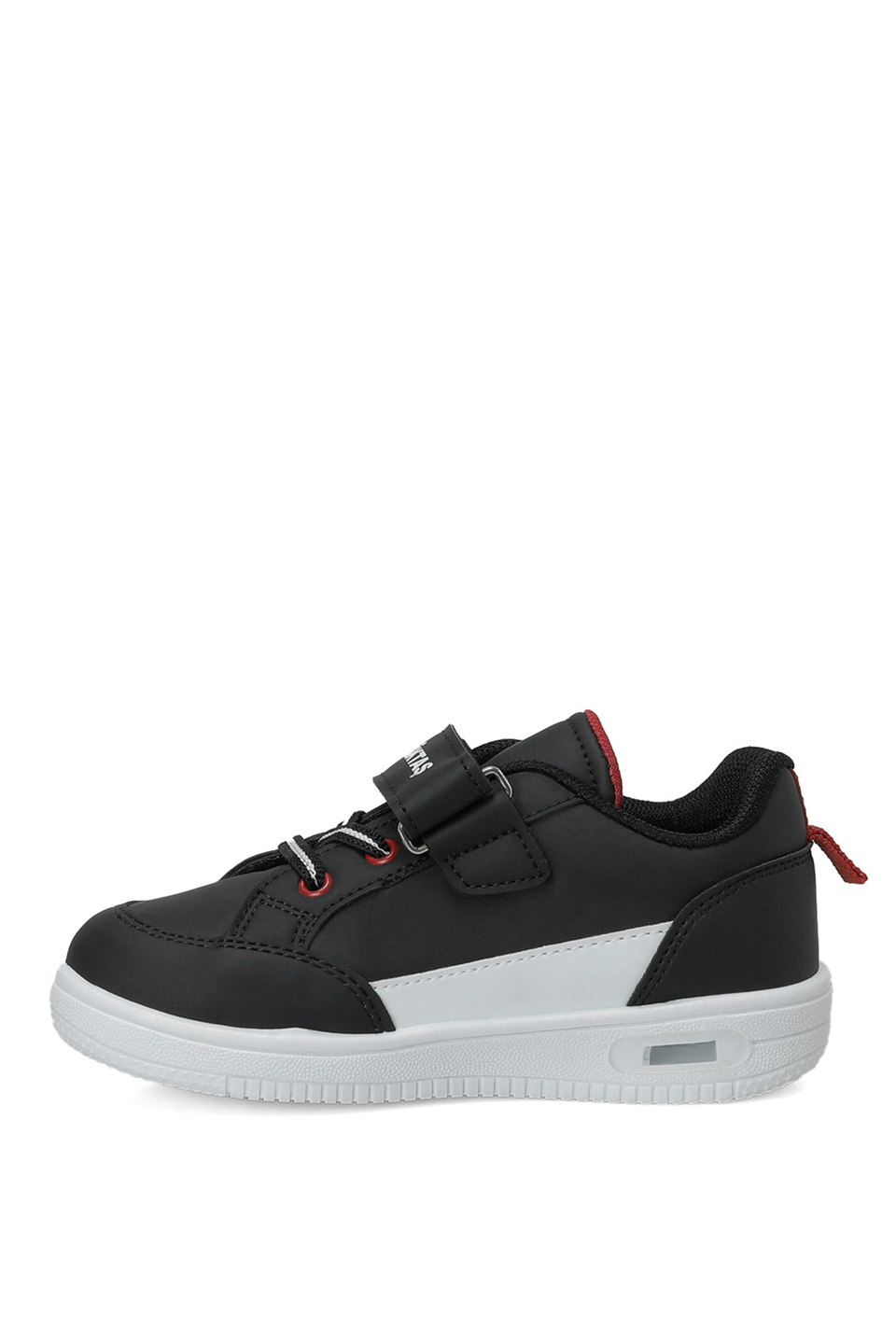 Kinetix 102694521 6F Enfance PU BJK P 6PR Patik Erkek Çocuk Işıklı Klasik Sneaker Siyah