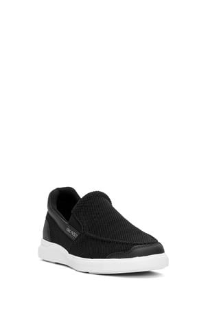 King Paolo F1182 Loafer Krakers Erkek Memory Foam Casual Ayakkabı Siyah