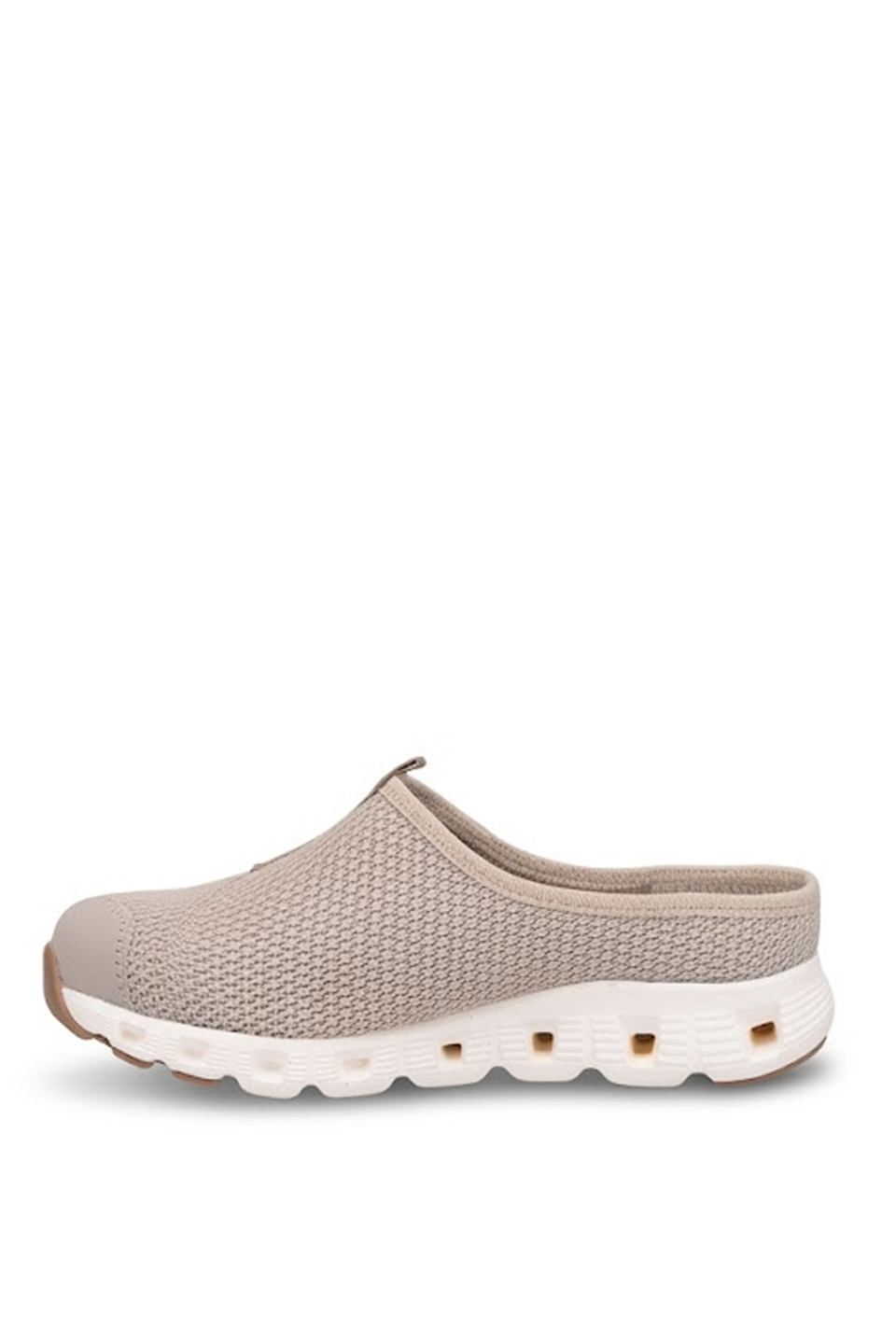 King Paolo H5204 Missy Kadın Memory Foam Sabo Terlik Bej