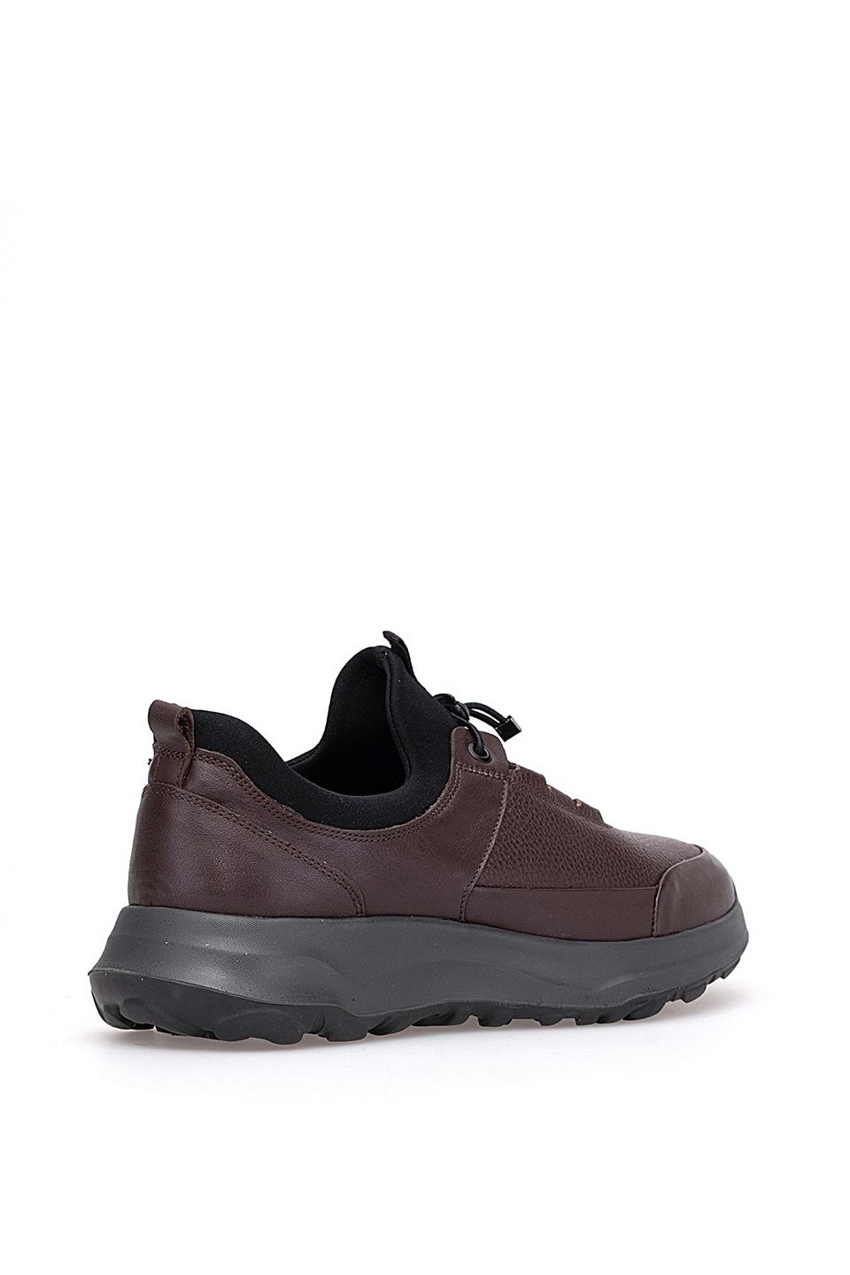 King Paolo I1314 Santoni Erkek Hakiki Deri Casual Ayakkabı Kahverengi