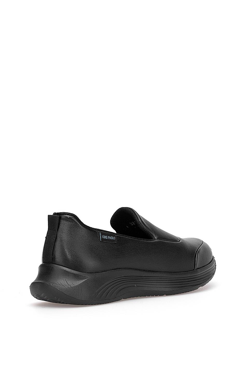 King Paolo I5210 Perry Kadın Hakiki Deri Casual Ayakkabı Siyah