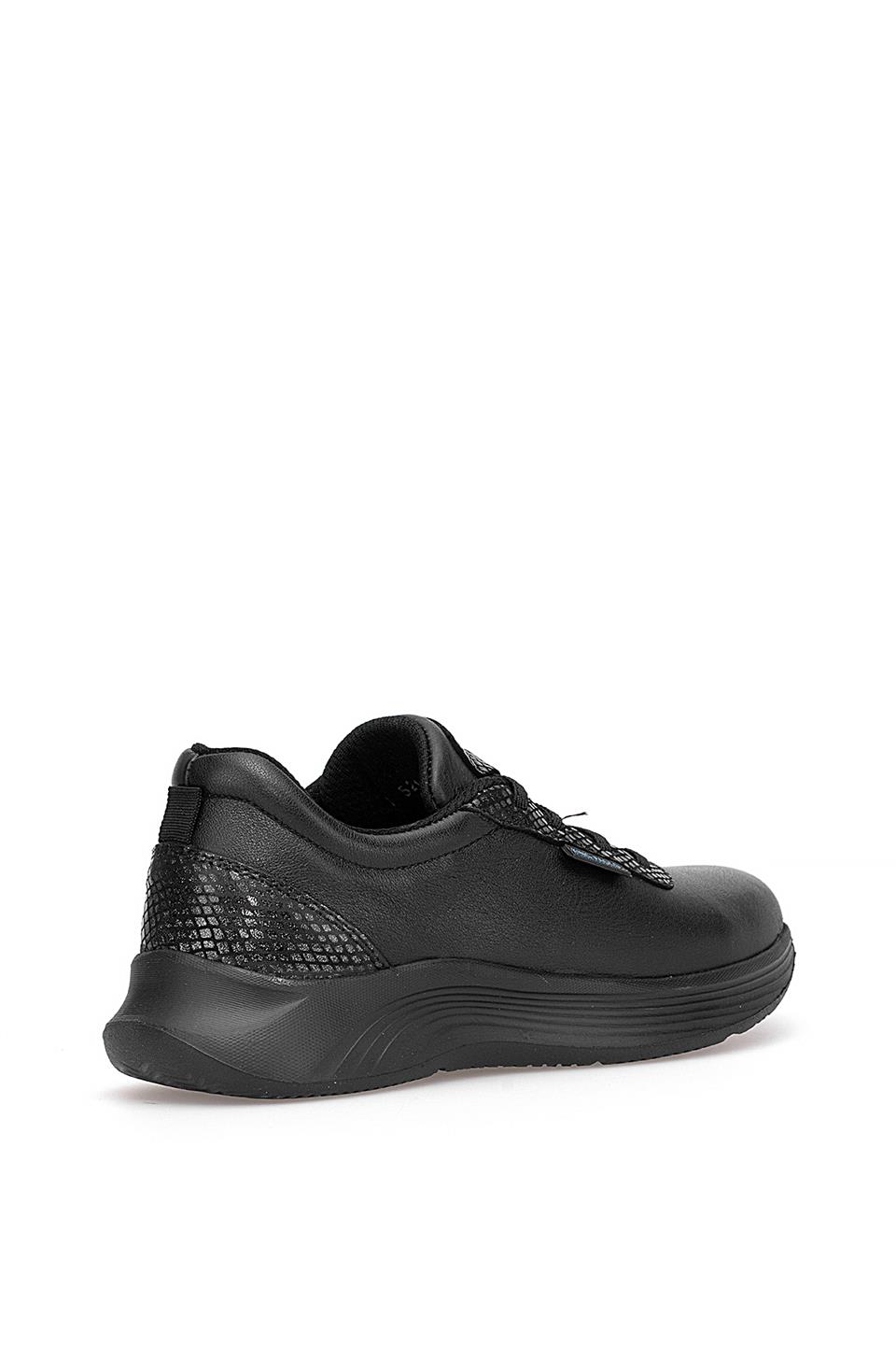 King Paolo I5211 İsabel Kadın Hakiki Deri Casual Ayakkabı Siyah