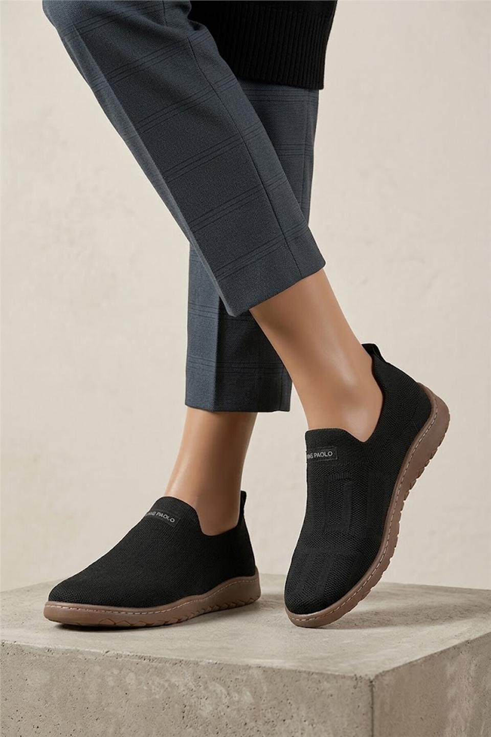 King Paolo K1339 Lüksemburg Erkek Memory Foam Klasik Sneaker Siyah