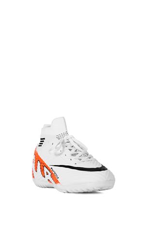 LaLiga Air 565 Erkek Çoraplı Halı Saha Ayakkabısı Beyaz - Turuncu