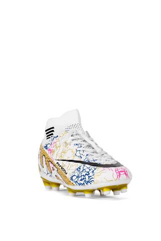 LaLiga Air 565 Erkek Çoraplı Krampon Beyaz - Altın