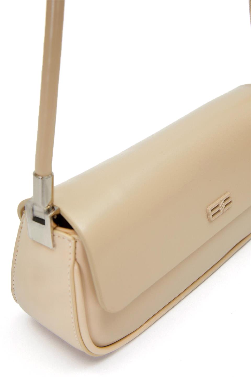 Levidor 930414 Kadın Uzun Askılı Omuz Çantası Vizon